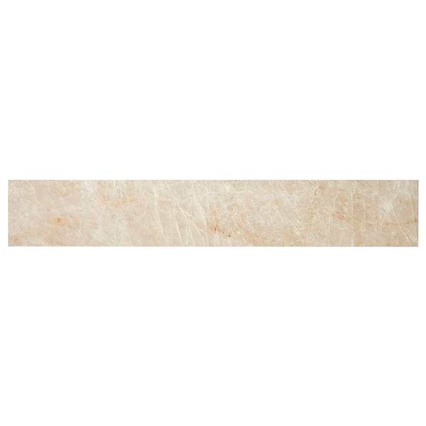Grand Taj Mahal Champagne Beige 4x24 Stone Look Matte Porcelain Tile in Beige, View 5, open zoomed image