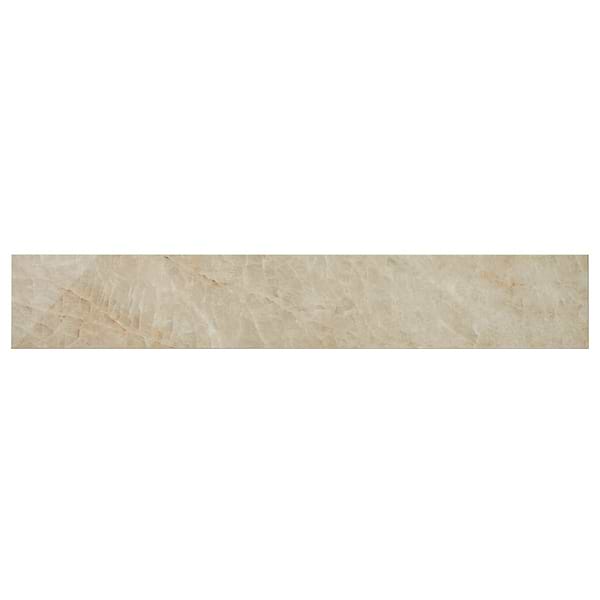 Grand Taj Mahal Fawn Beige 4x24 Stone Look Polished Porcelain Tile in Beige, View 5, open zoomed image