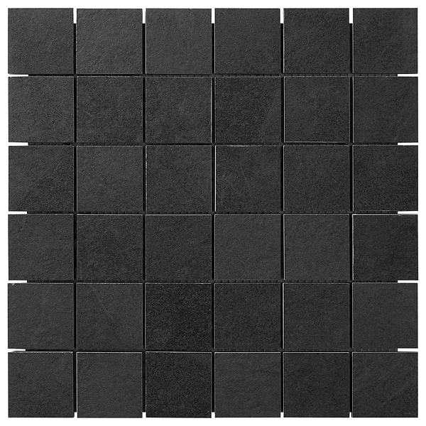 Fordham Nero Black 2x2 Matte Porcelain Mosaic Tile