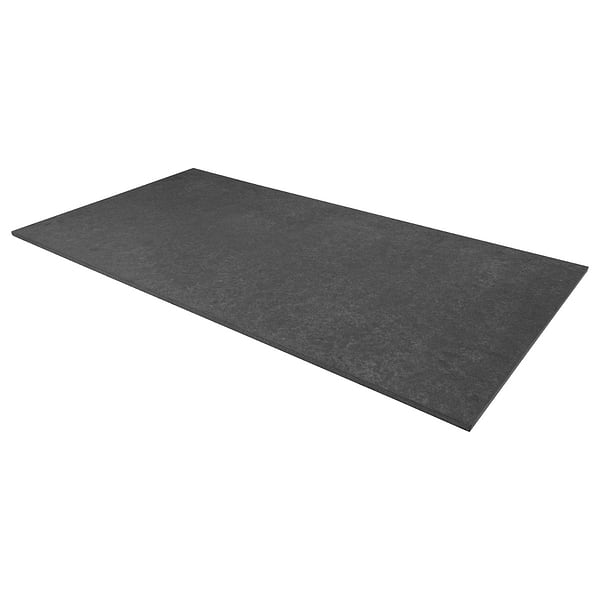 Pietra Basalt Black 18x36 Flamed and Brushed Basalt Tile