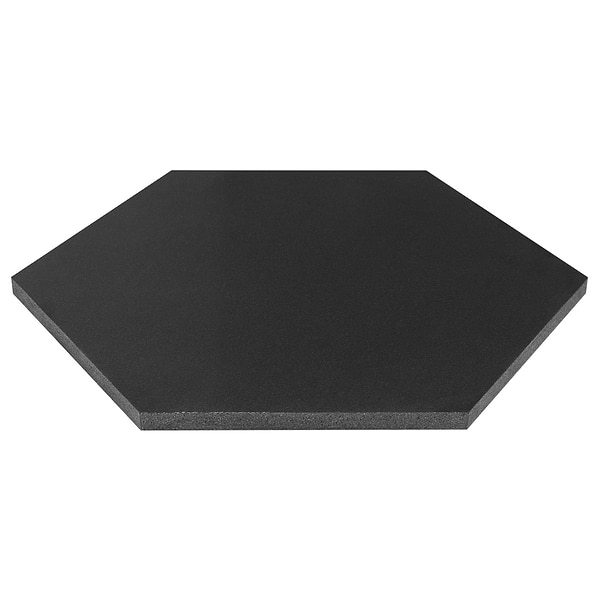 Pietra Basalt Black 10" Hexagon Honed Basalt Tile