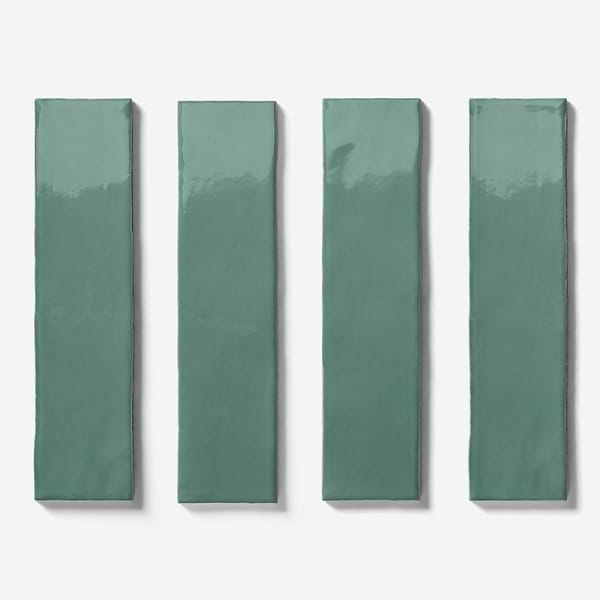 Lancaster Open Seas Green 3x12 Polished Ceramic Wall Tile