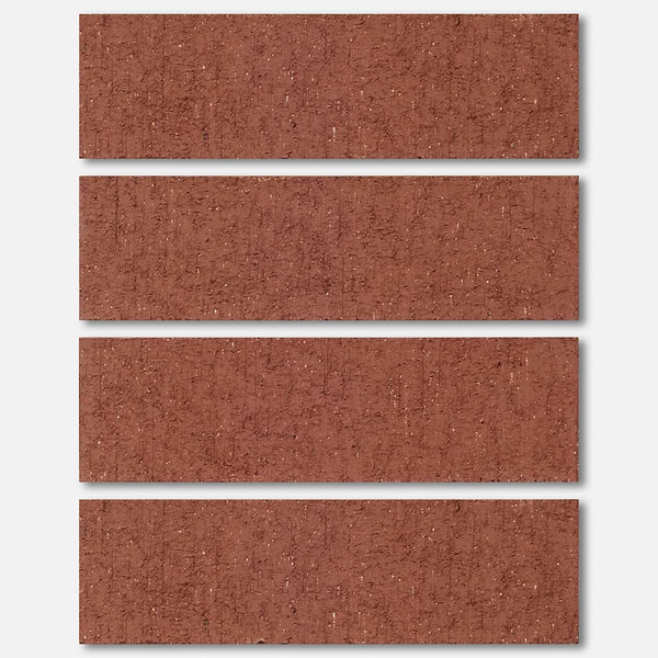 Brownstone Red 2x7 Textured Wire Cut Clay Thin Brick Tile