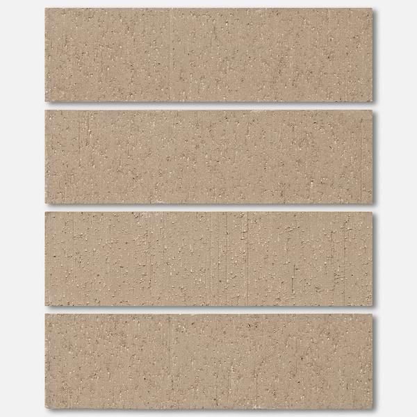 Brownstone Gray 2x7 Textured Wire Cut Clay Thin Brick Tile