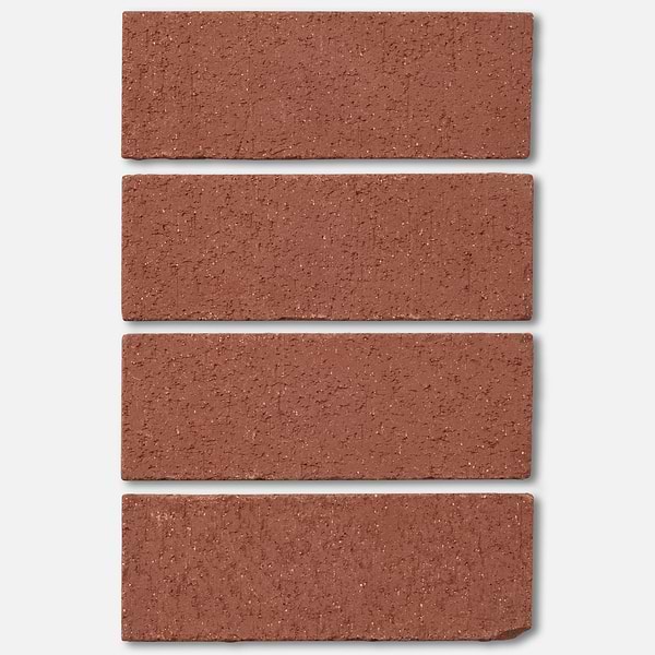 Brownstone Red 3x7 Tumbled Wire Cut Clay Thin Brick Tile