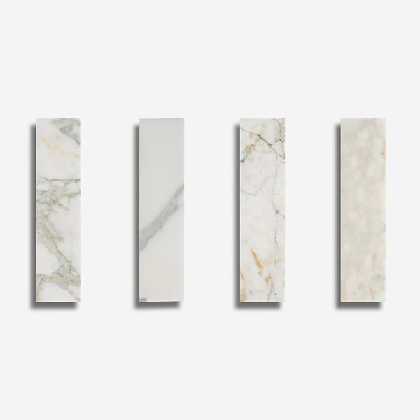 Calacatta Verde Premium 3x12 Honed Marble Tile