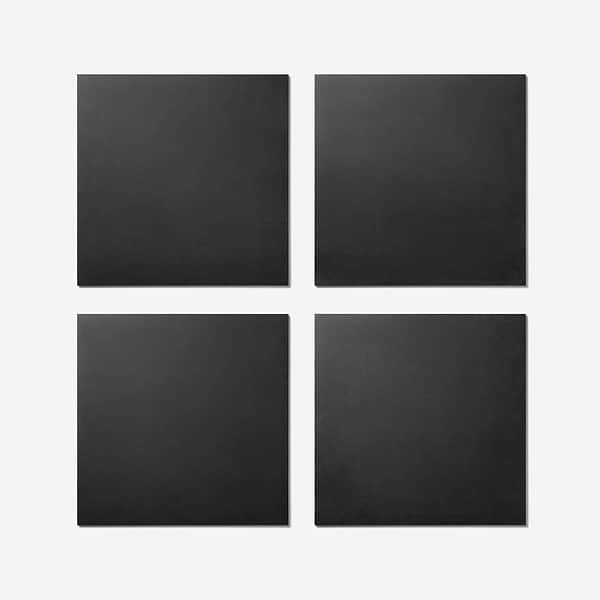 Lines Black 24X24 Matte Porcelain Tile in Black, View 5, open zoomed image