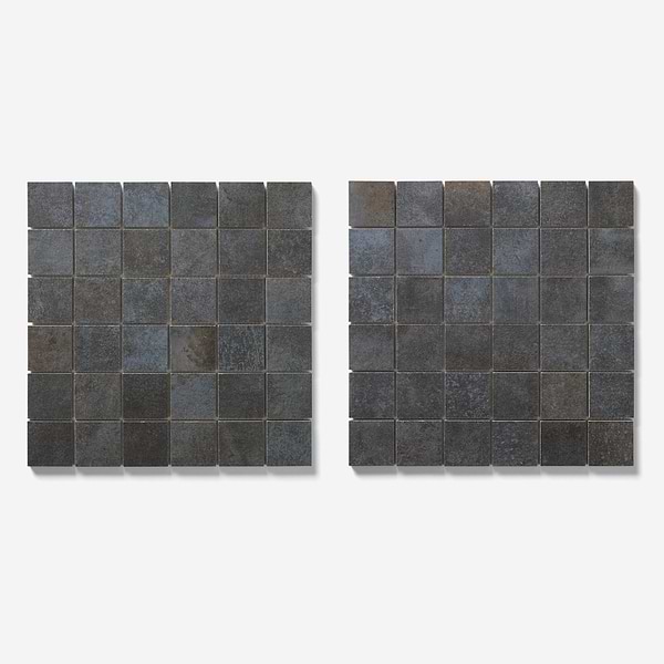 Flatiron 2.0 Black 2x2 Matte Porcelain Mosaic Tile by Angela Harris in Black, View 5, open zoomed image