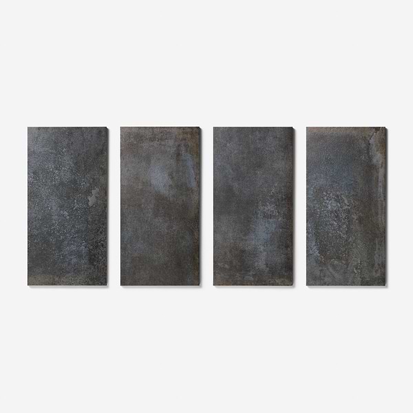 Flatiron 2.0 Black 12x24 Matte Porcelain Tile by Angela Harris in Black, View 5, open zoomed image