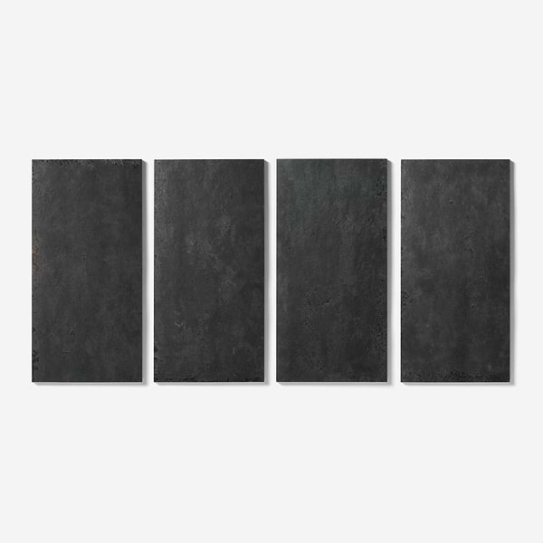 Portrait Black 12x24 Matte Porcelain Tile in Black, View 5, open zoomed image