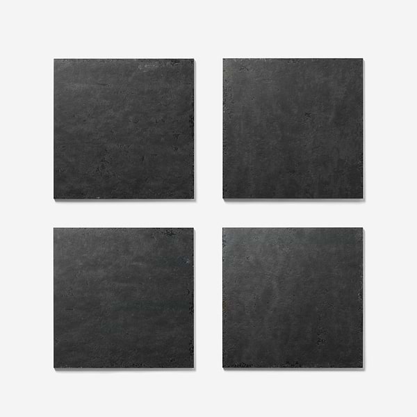 Portrait Black 24x24 Matte Porcelain Tile in Black, View 5, open zoomed image