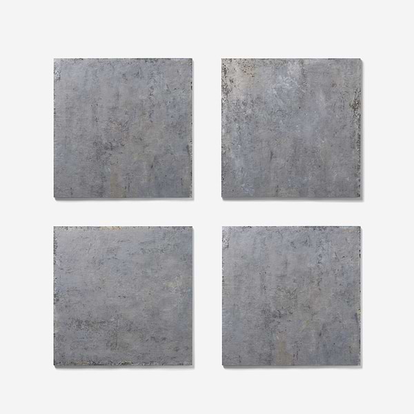 Portrait Ocean Blue 24x24 Matte Porcelain Tile in Blue Gray, View 5, open zoomed image
