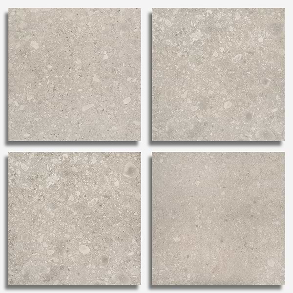 Rizo Gray 24x24 Terrazzo Look Matte Porcelain Tile