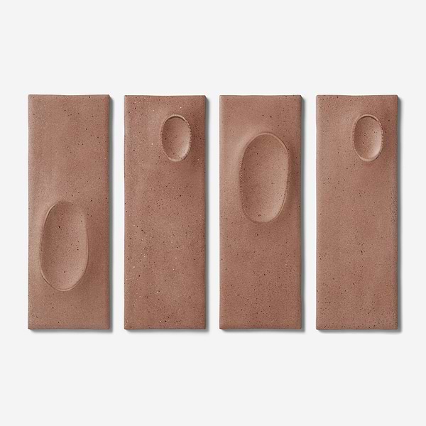 Telos Deco Canyon Terracotta 4x12 Terracotta Look Matte Ceramic Tile in Terracotta, View 4, open zoomed image