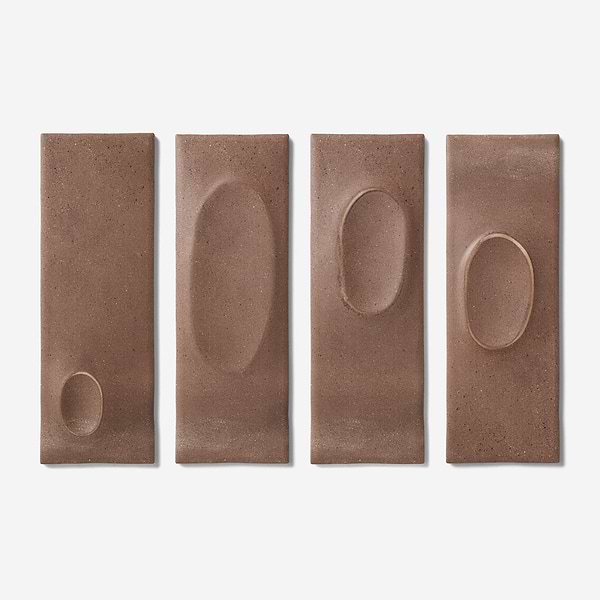 Telos Deco Earth Brown 4x12 Terracotta Look Matte Ceramic Tile in Brown, View 4, open zoomed image