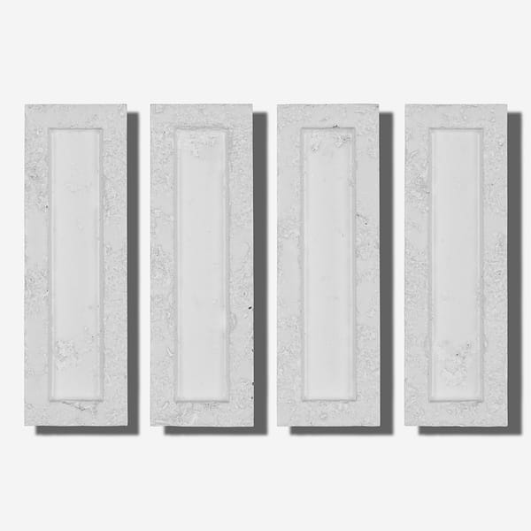 Arlo Antique White 3x11 3D Textured Matte Ceramic Tile