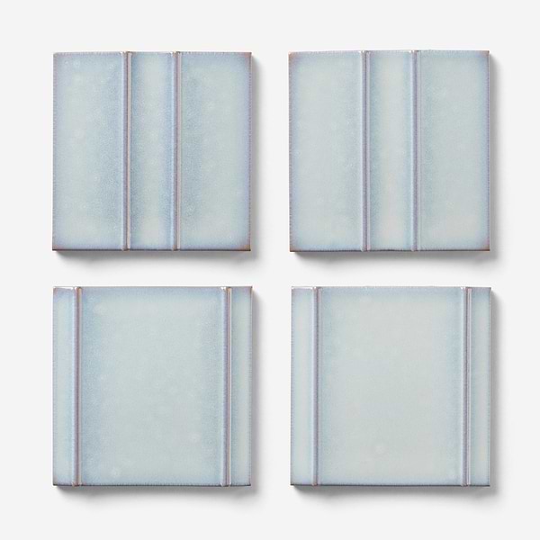 Kinro River Blue 6x6 Polished Porcelain Tile in Blue, View 5, open zoomed image