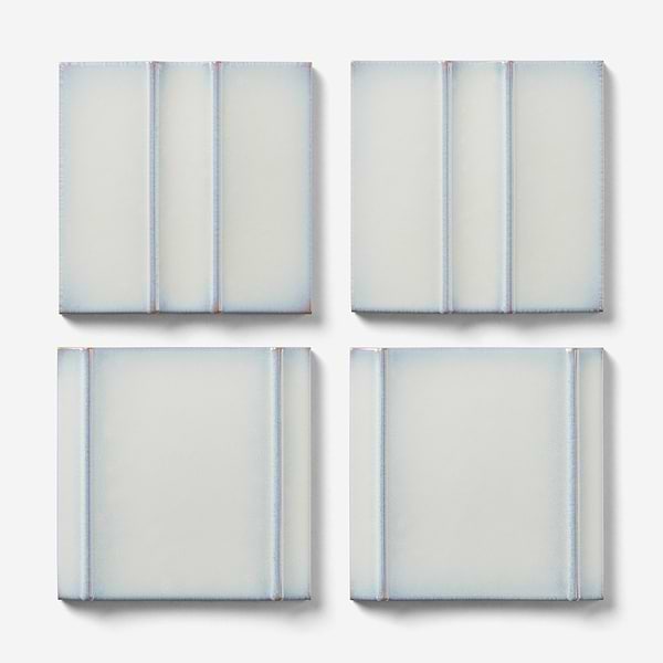 Kinro Snow White 6x6 Polished Porcelain Tile in White, View 5, open zoomed image