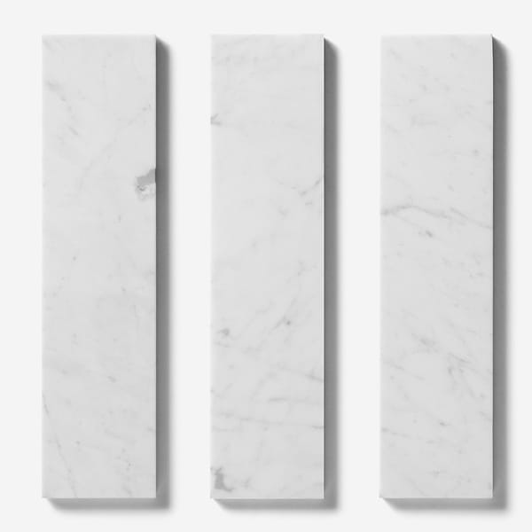 Bianco Carrara 3x12 Honed Marble Tile
