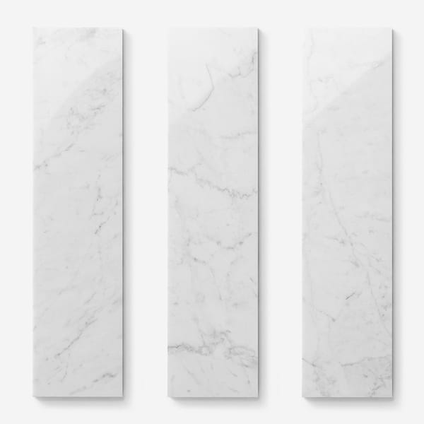 Bianco Carrara 3x12 Polished Marble Tile