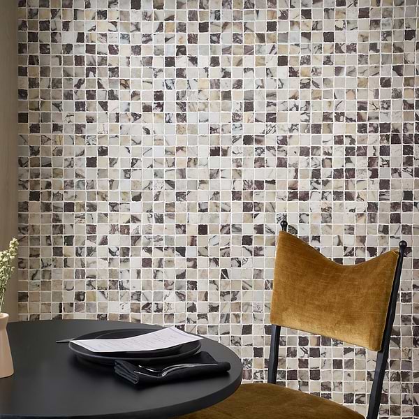 Calacatta Viola Premium 1x1 Hand Clipped Honed Marble Mosaic Tile