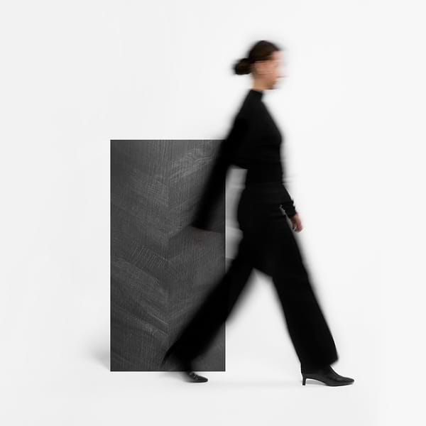 Kenridge Chevron Black 24x48 Wood Look Matte Porcelain Tile