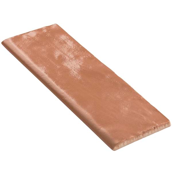 Montauk Terracotta 2x8 Mix Finish Ceramic Bullnose