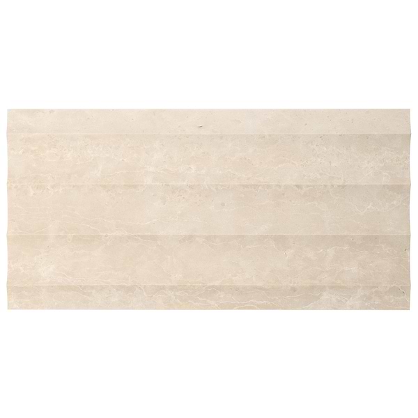 Stonework Fluted Botticino 12x24 3D Honed Marble Tile
