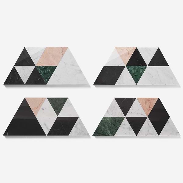 Prism Rosa Pink Polished Marble Mosaic Tile
