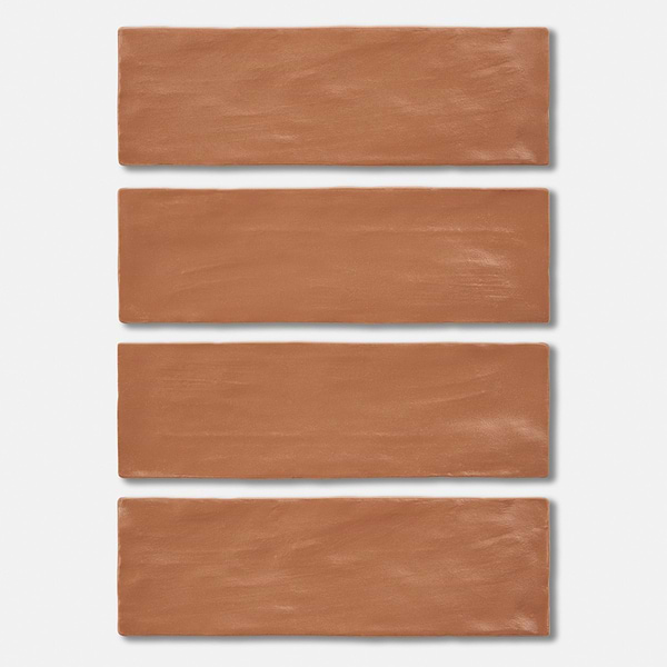 Montauk Terracotta 2x8 Mixed Finish Ceramic Subway Tile
