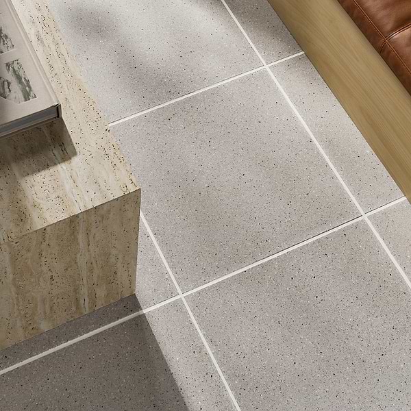 True Terrazzo Argento Beige 16x16 Polished Terrazzo Tile