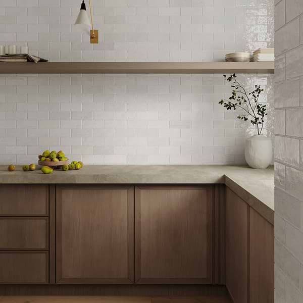 Portmore White 3x8 Glossy Ceramic Subway Tile