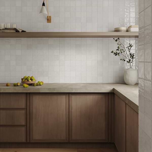 Portmore White 4x4 Glossy Ceramic Tile