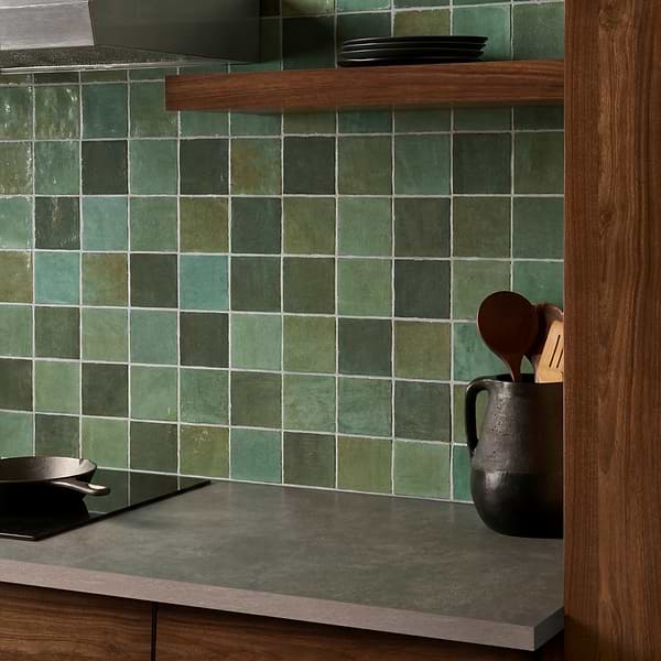 Portmore Green 4x4 Glossy Ceramic Tile