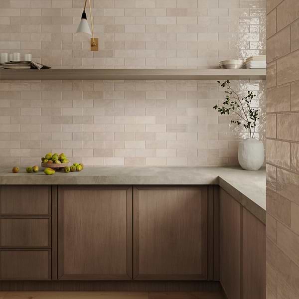 Portmore Sand 3x8 Glazed Ceramic Tile
