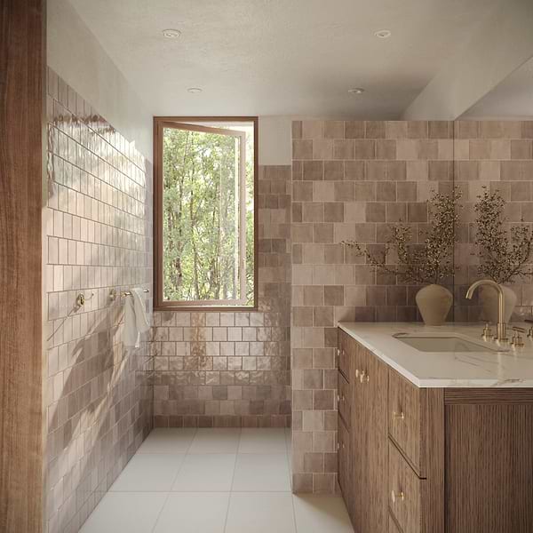 Portmore Taupe 4x4 Glazed Ceramic Tile