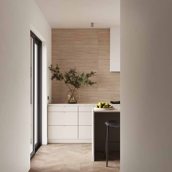 Kenridge Chevron Maple Brown 24x48 Wood Look Matte Porcelain Tile