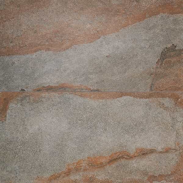 Acadia Iron Gray 24x48 Slate Look Matte Porcelain Tile
