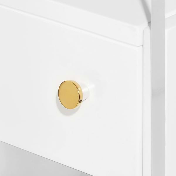 Lucite 30" White Gloss Vanity and Counter