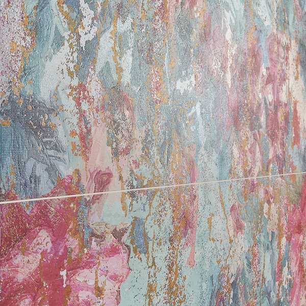 Art Gallery by Paula Purroy Magnolia Multicolor 24x48 Artisan Decor Matte Porcelain Tile