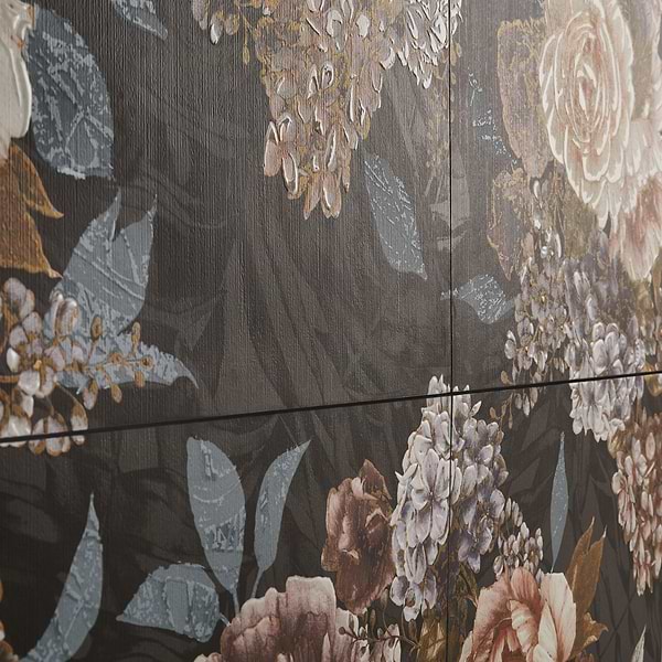 Art Gallery by Paula Purroy Rosette Multicolor 24x48 Artisan Decor Matte Porcelain Tile
