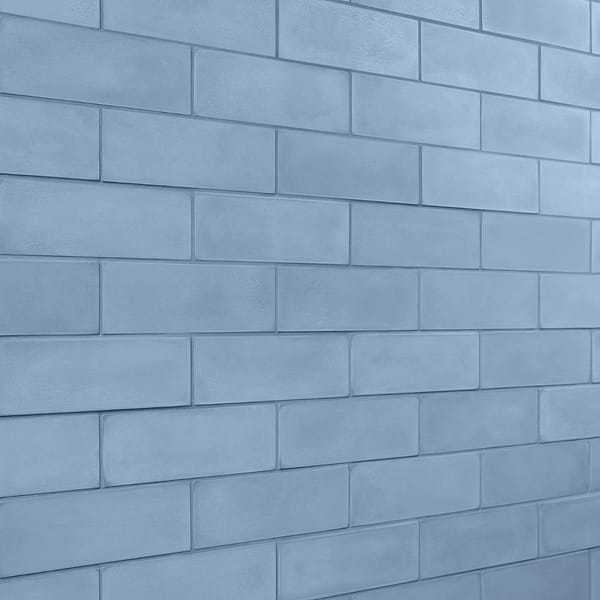Color One Moon Blue 2x8 Matte Cement Tile