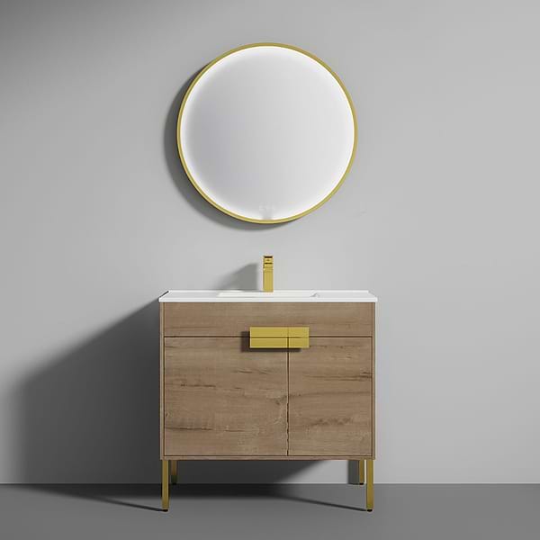 Portofino 36'' Classic Oak Vanity And Counter