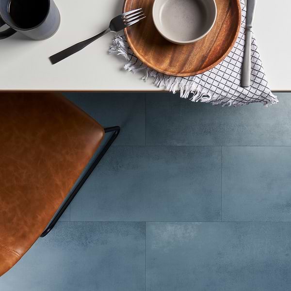 Bond LVT Indio Blue 12x24 Glue Down Luxury Vinyl Tile 12 mil wear layer