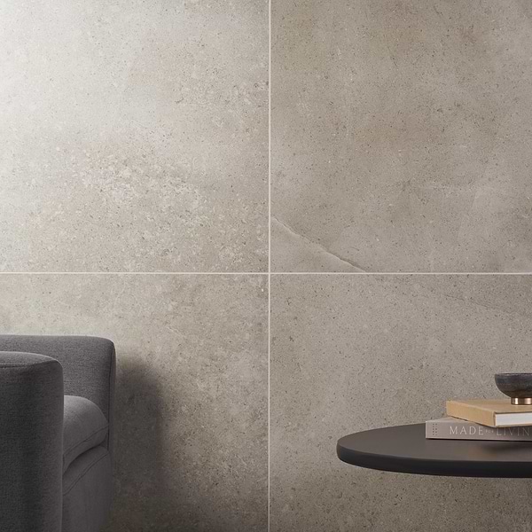 New Rock Tortora Beige 24x24 Limestone Look Matte Porcelain Tile