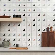Adaya Multicolor 4x4 Polished Marble- Pearl and Brass Mosaic Tile