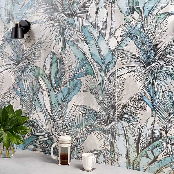 Monet Eden Blue 24x48 Artisan Decor Matte Porcelain Wall Tile