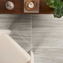Nashville Gray 12x24 Travertine Look Polished Porcelain Tile