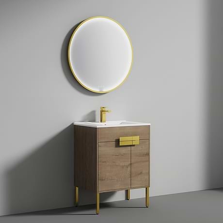 Portofino 24'' Classic Oak Vanity And Counter