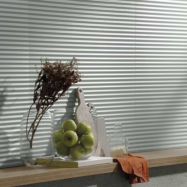 Mod Aquamarine 12x36 3D Fluted Matte Ceramic Tile